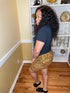 Got it | best biker shorts Leopard golden mustard/black